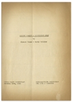 Moe Howard's Personally Owned Script for The Three Stooges 1942 Film ''Matri-Phony''